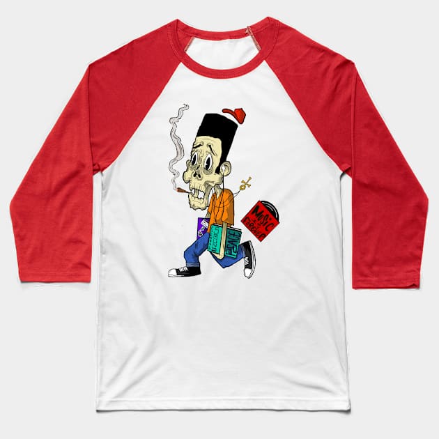 Music Junkie Baseball T-Shirt by TheDopestRobot